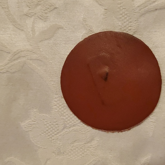 Vintage Brown Leather Envelope Clutch - Picture 4 of 6